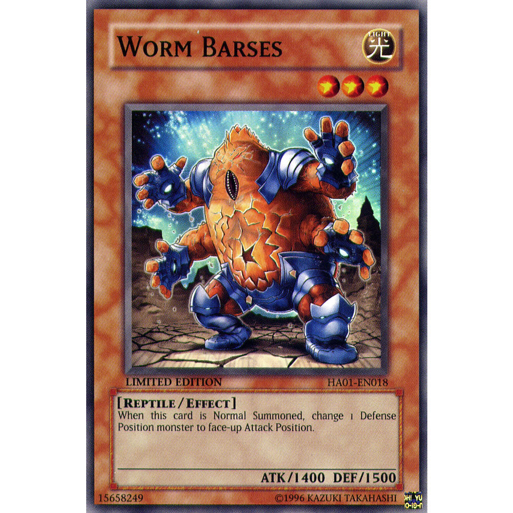 Worm Barses HA01-EN018 Yu-Gi-Oh! Card from the Hidden Arsenal 1 Set