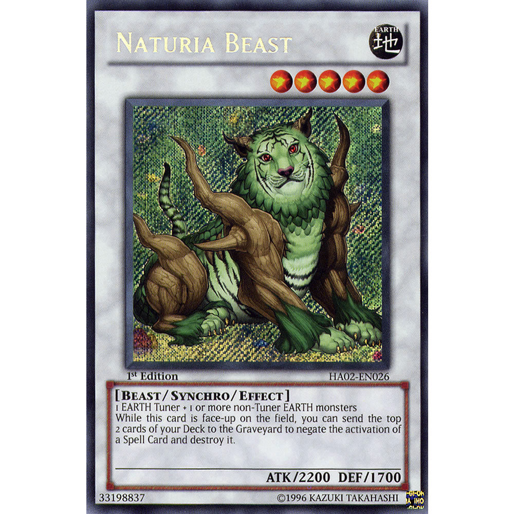 Naturia Beast HA02-EN026 Yu-Gi-Oh! Card from the Hidden Arsenal 2 Set