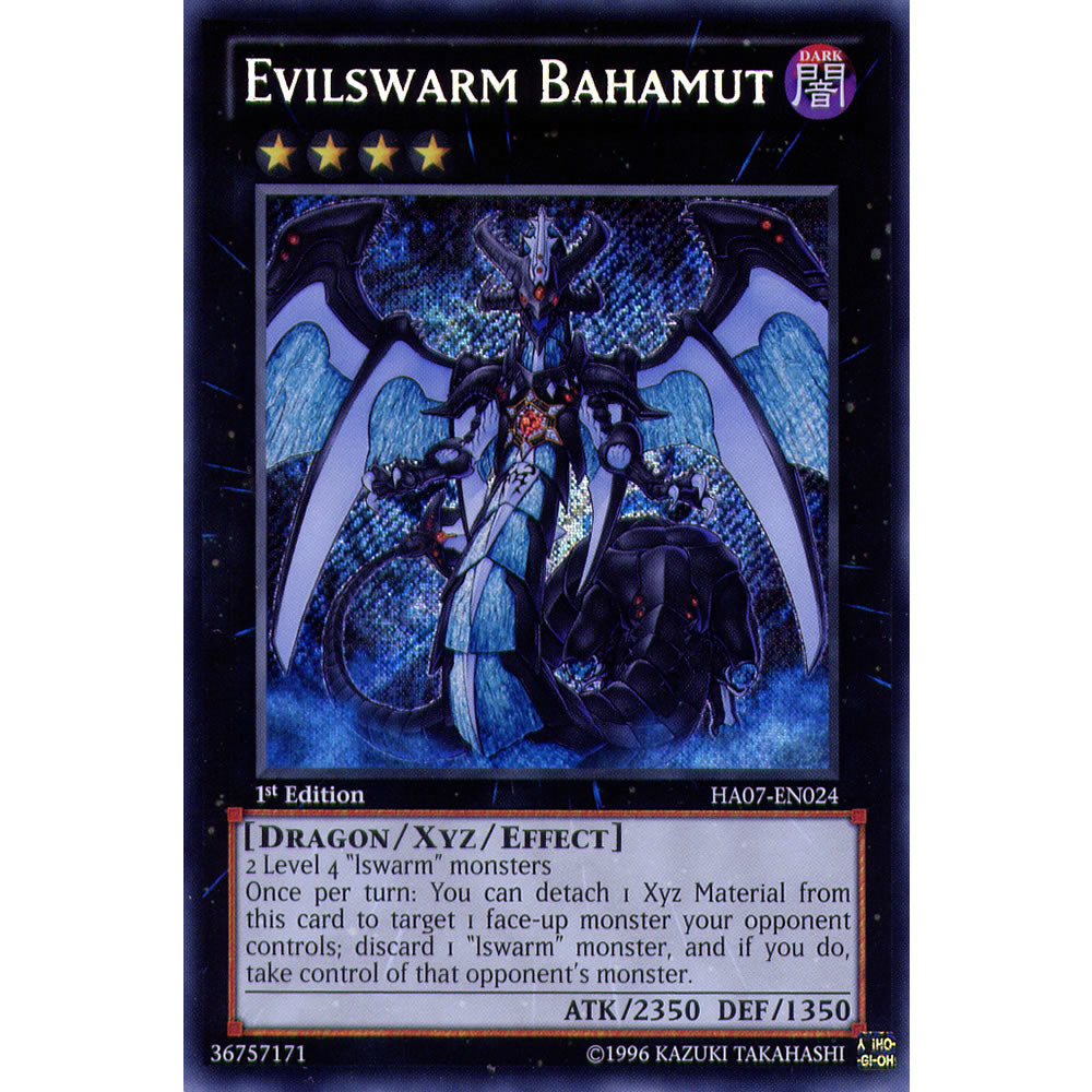 Evilswarm Bahamut HA07-EN024 Yu-Gi-Oh! Card from the Hidden Arsenal 7: Knight of Stars Set