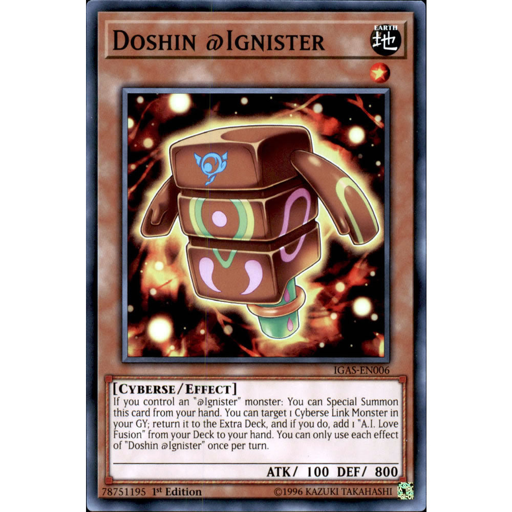 ignister yugioh deck Doshin @Ignister IGAS-EN006 Yu-Gi-Oh! Card