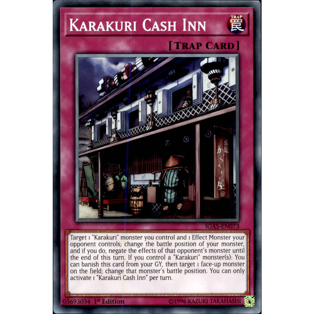 Karakuri Cash Inn IGAS-EN073 Yu-Gi-Oh! Card from the Ignition Assault Set