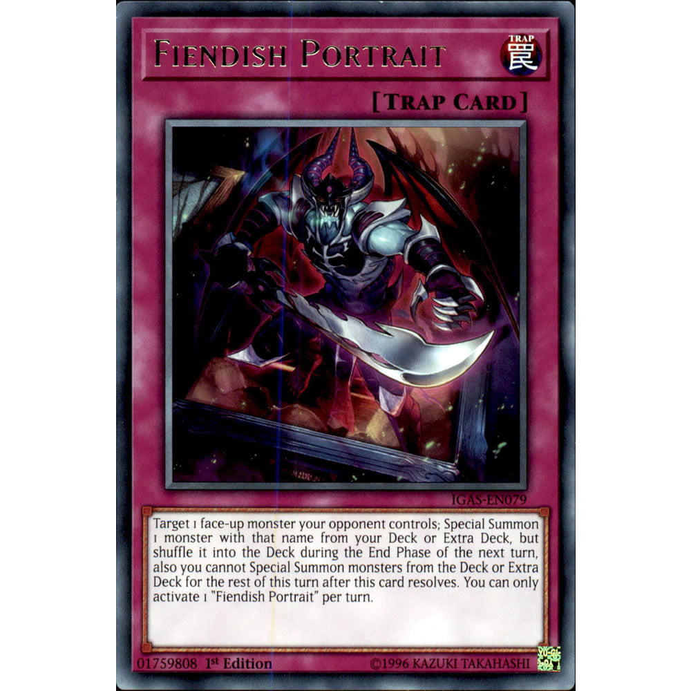 Fiendish Portrait IGAS-EN079 Yu-Gi-Oh! Card from the Ignition Assault Set