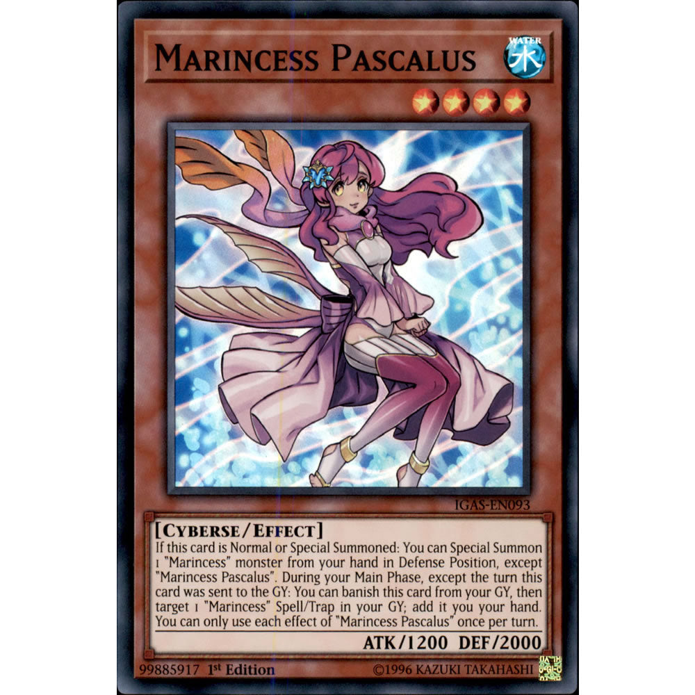 Marincess Pascalus IGAS-EN093 Yu-Gi-Oh! Card from the Ignition Assault Set