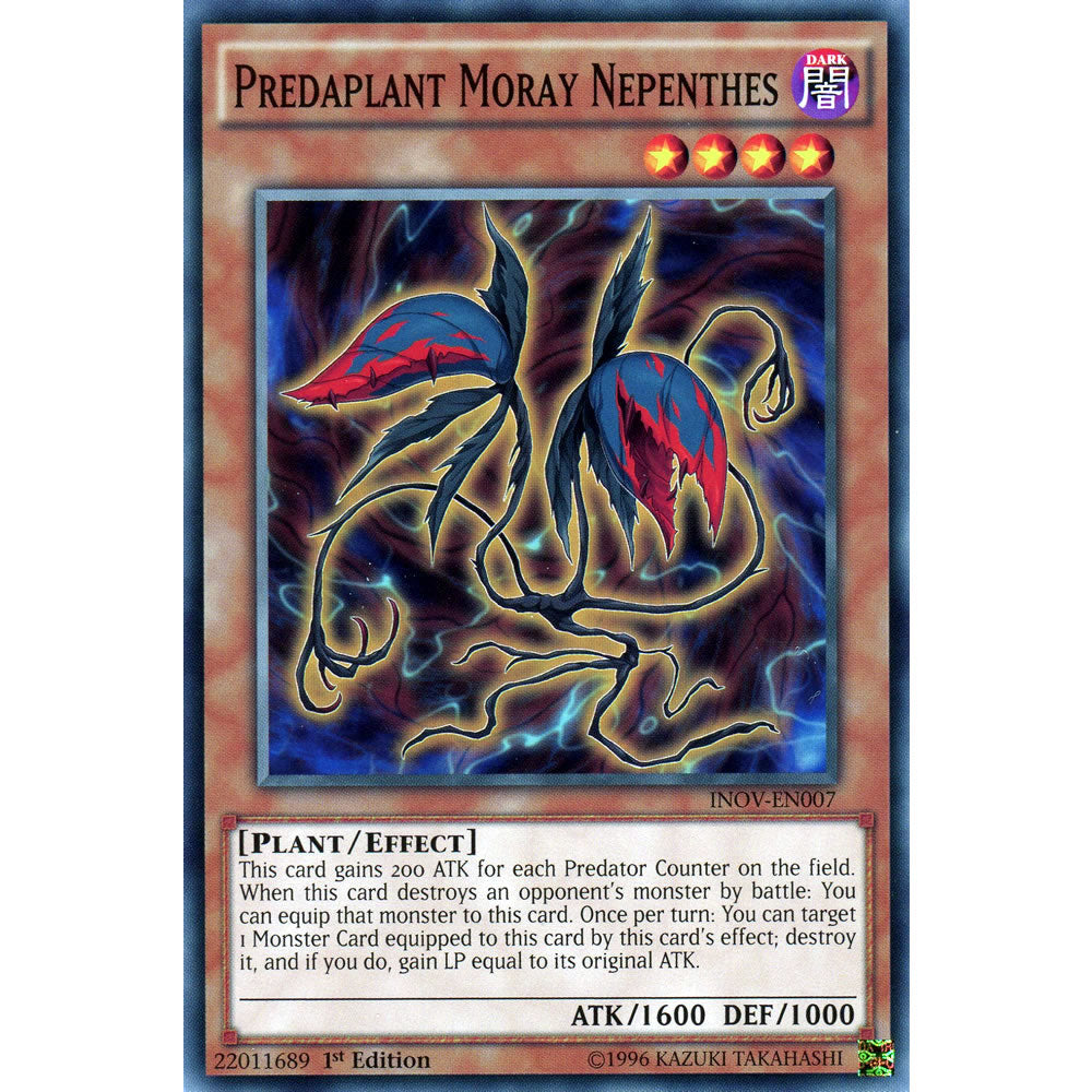 Predaplant Moray Nepenthes INOV-EN007 Yu-Gi-Oh! Card from the Invasion: Vengeance Set