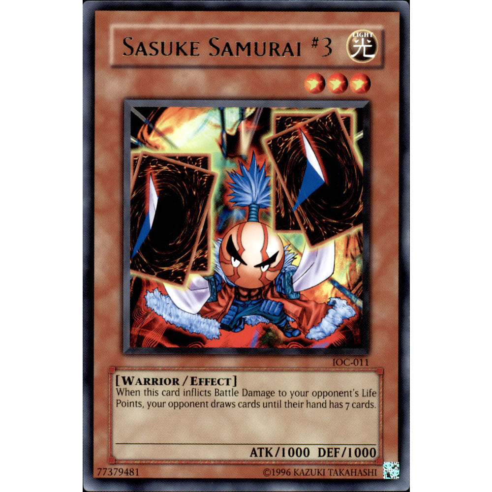 Sasuke Samurai #3 IOC-011 Yu-Gi-Oh! Card - Deckboosters Sasuke Samurai #3 IOC-011 Yu-Gi-Oh! Card - Deckboosters