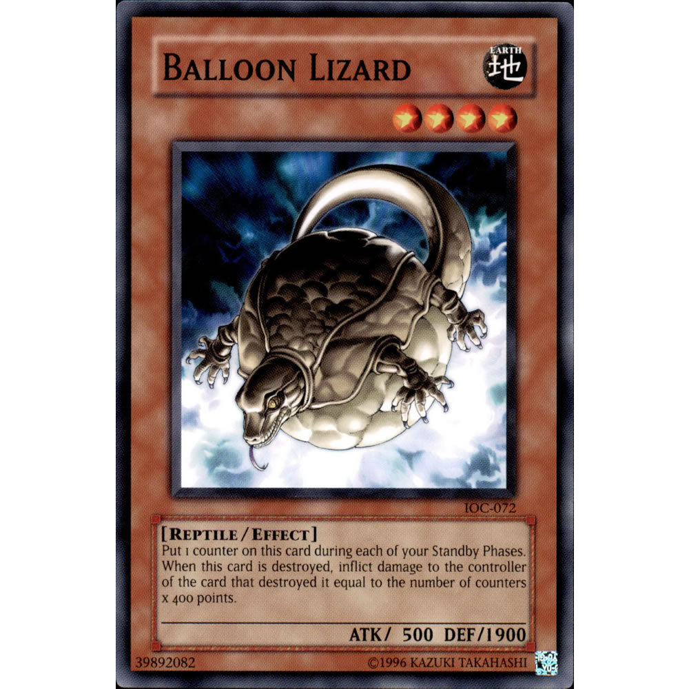 Balloon Lizard IOC-072 Yu-Gi-Oh! Card - Deckboosters Balloon Lizard IOC-072 Yu-Gi-Oh! Card - Deckboosters