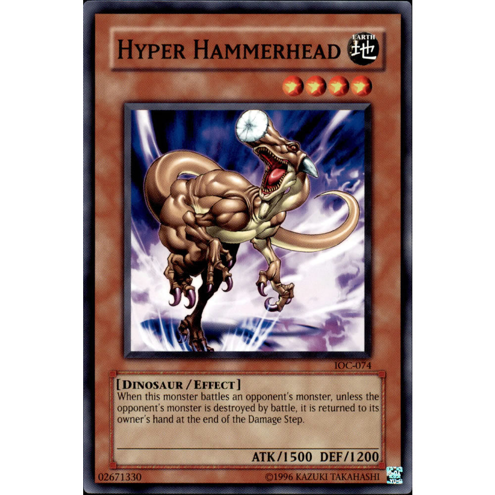 Hyper Hammerhead IOC-074 Yu-Gi-Oh! Card from the Invasion of Chaos Set