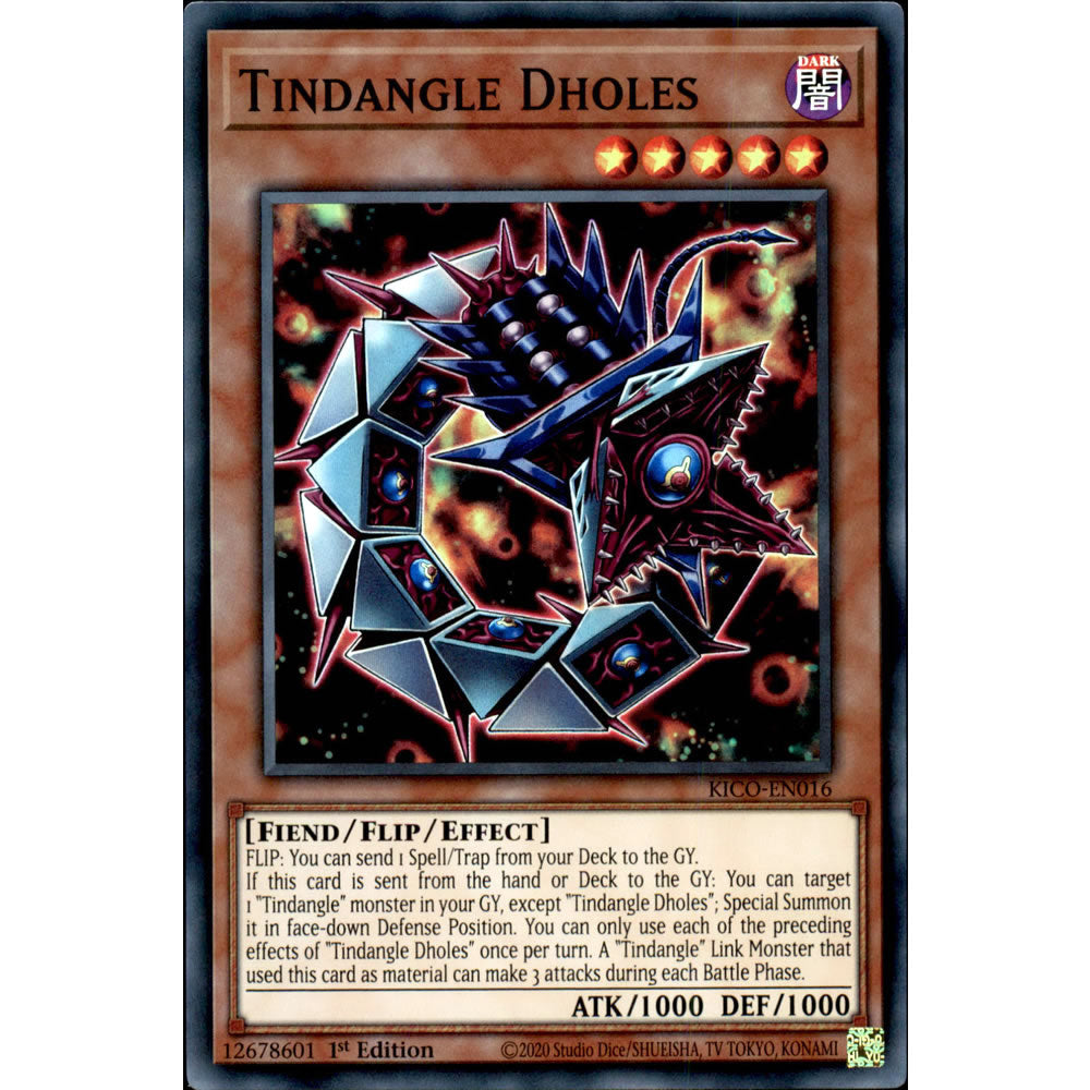 can link monsters be flipped face down Tindangle Dholes KICO-EN016 Yu-Gi-Oh! Card