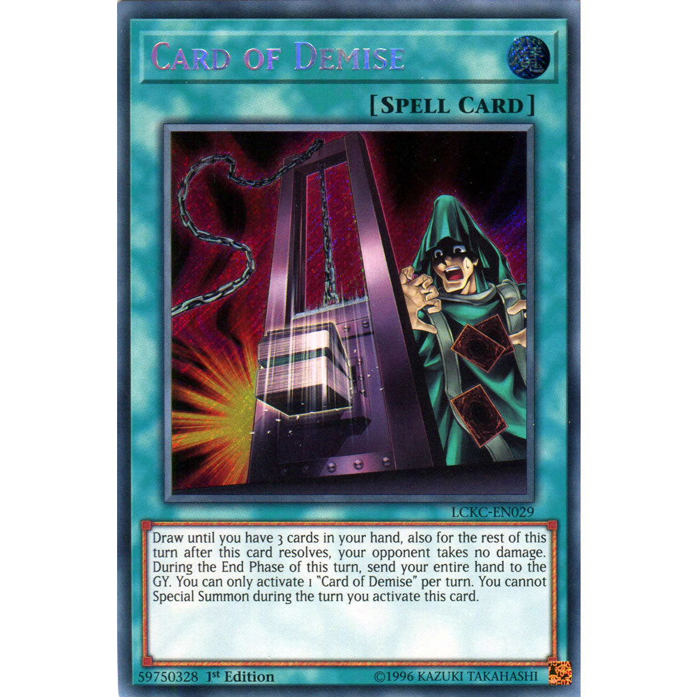 Card of Demise LCKC-EN029 Yu-Gi-Oh! Card from the Legendary Collection Kaiba Mega Pack Set