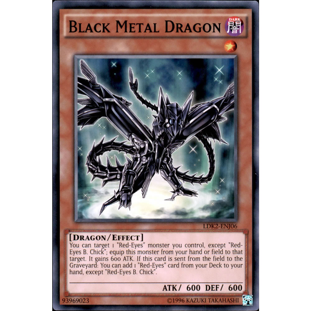 Black Metal Dragon LDK2-ENJ06 Yu-Gi-Oh! Card from the Legendary Decks 2 Set