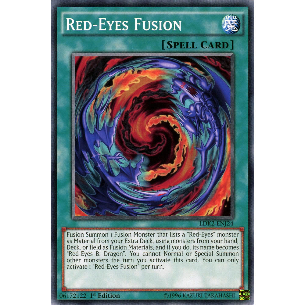 yugioh red eyes fusion deck Red-Eyes Fusion LDK2-ENJ24 Yu-Gi-Oh! Card