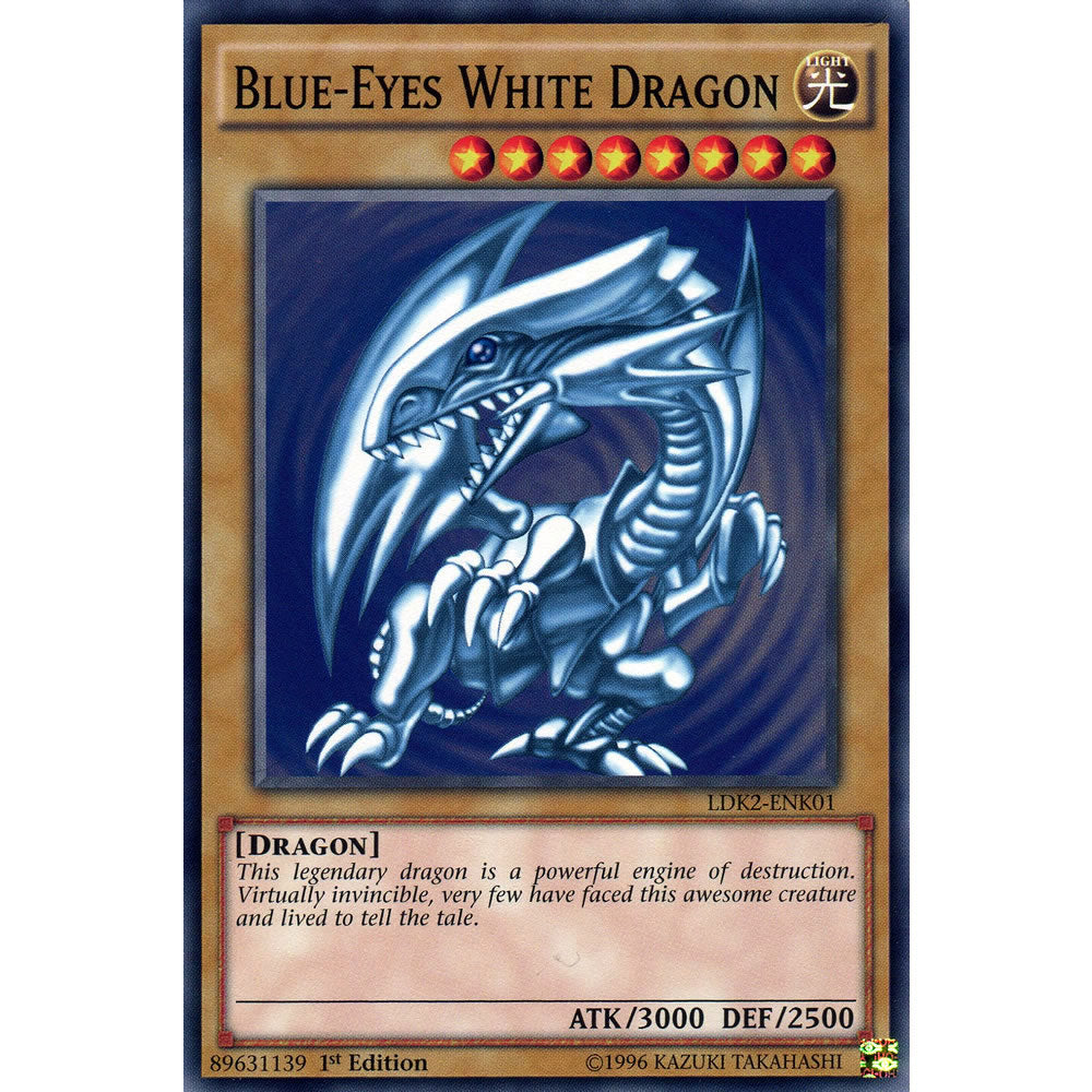Blue-Eyes White Dragon (Alternate Art 1) LDK2-ENK01 Yu-Gi-Oh! Card from the Legendary Decks 2 Set