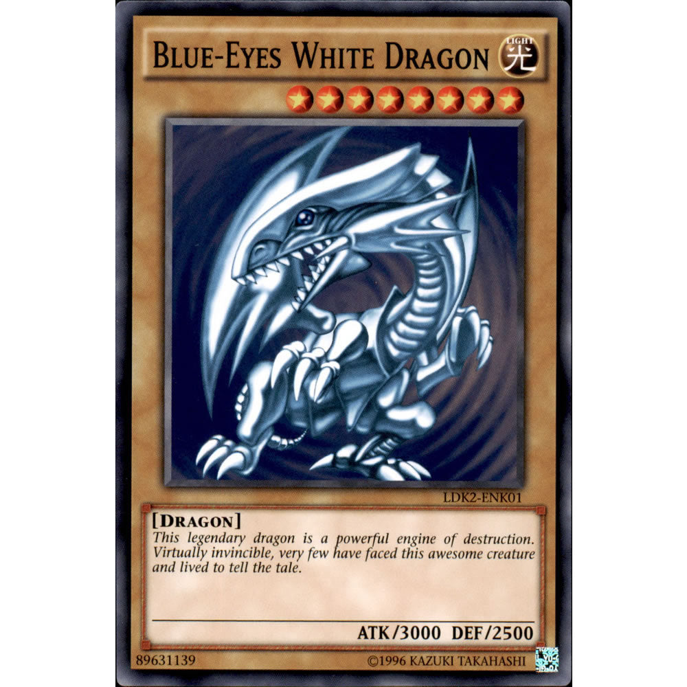 Blue-Eyes White Dragon (Alternate Art 1) LDK2-ENK01 Yu-Gi-Oh! Card from the Legendary Decks 2 Set