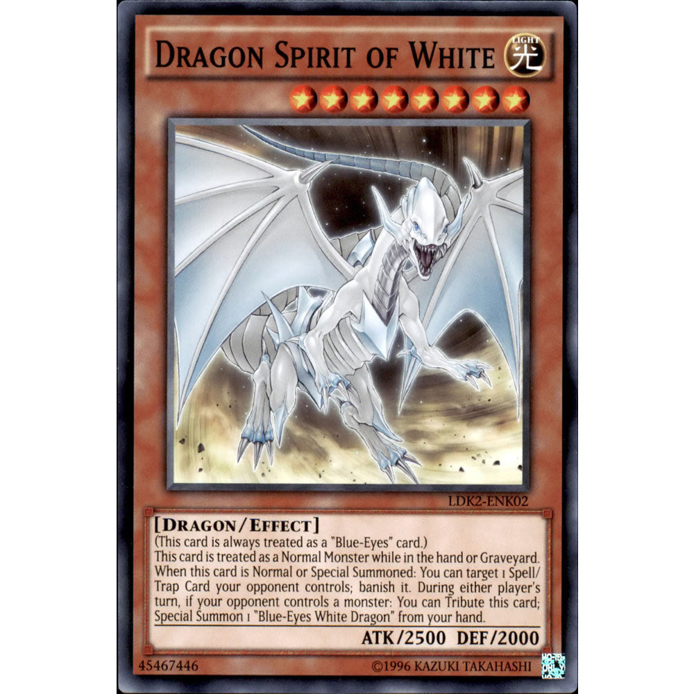 Dragon Spirit of White LDK2-ENK02 Yu-Gi-Oh! Card from the Legendary Decks 2 Set
