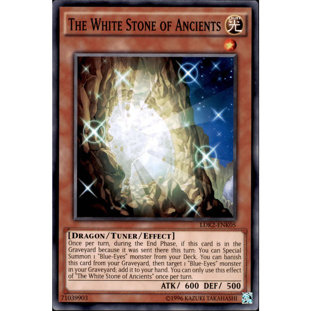 The White Stone of Ancients LDK2-ENK05 Yu-Gi-Oh! Card from the Legendary Decks 2 Set