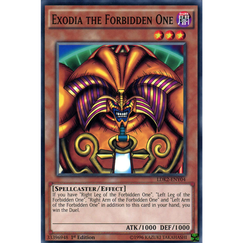 Exodia the Forbidden One LDK2-ENY04 Yu-Gi-Oh! Card from the Legendary Decks 2 Set