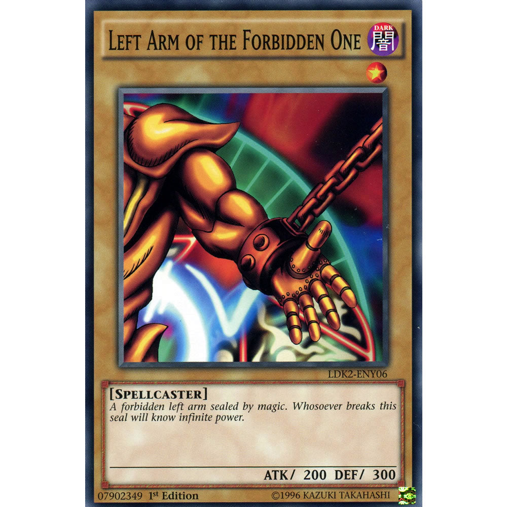 Left Arm of the Forbidden One LDK2-ENY06 Yu-Gi-Oh! Card from the Legendary Decks 2 Set