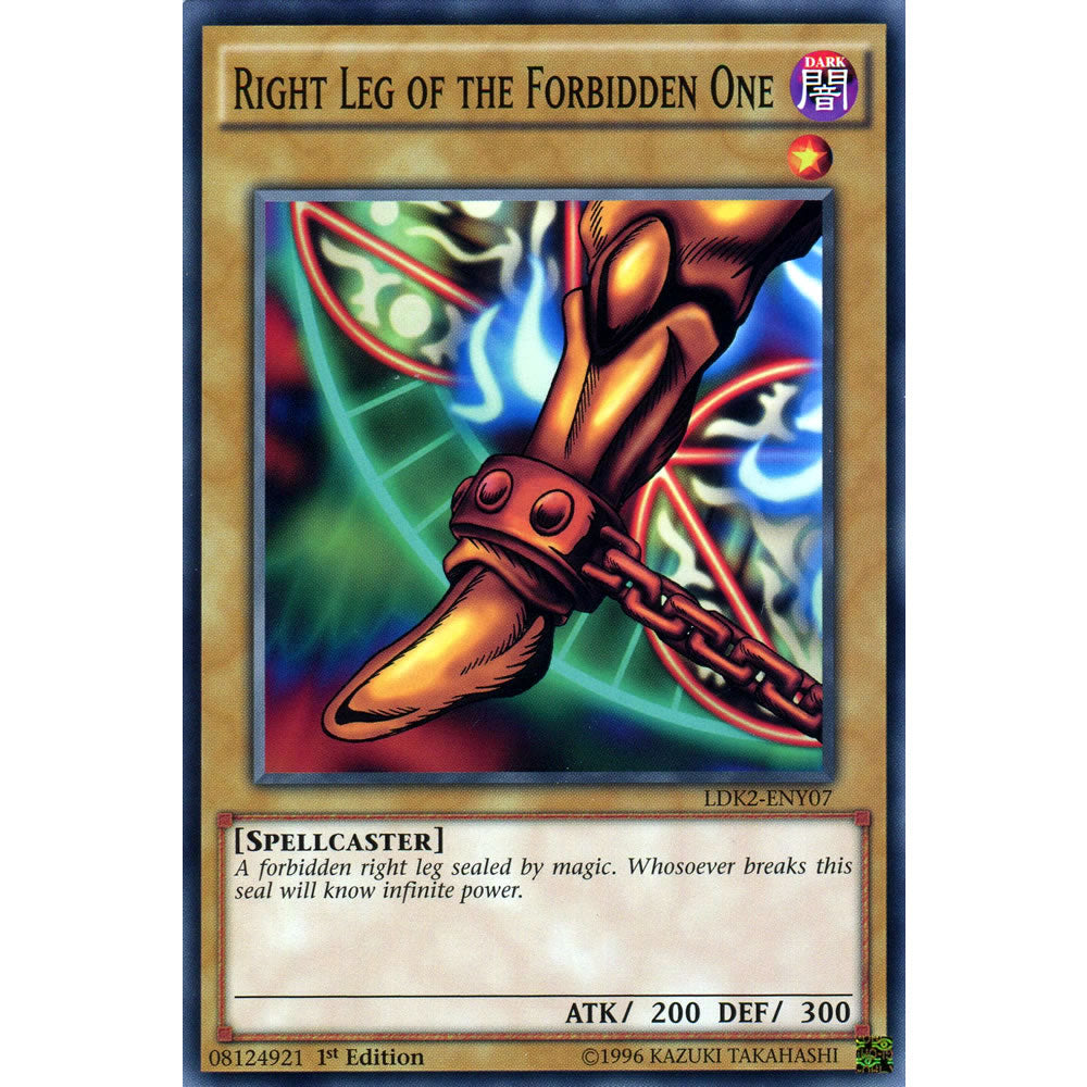 Right Leg of the Forbidden One LDK2-ENY07 Yu-Gi-Oh! Card from the Legendary Decks 2 Set
