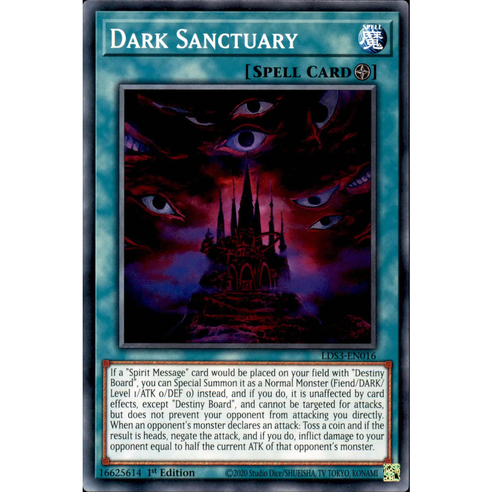 dark sanctuary yugioh card Dark Sanctuary LDS3-EN016 Yu-Gi-Oh! Card