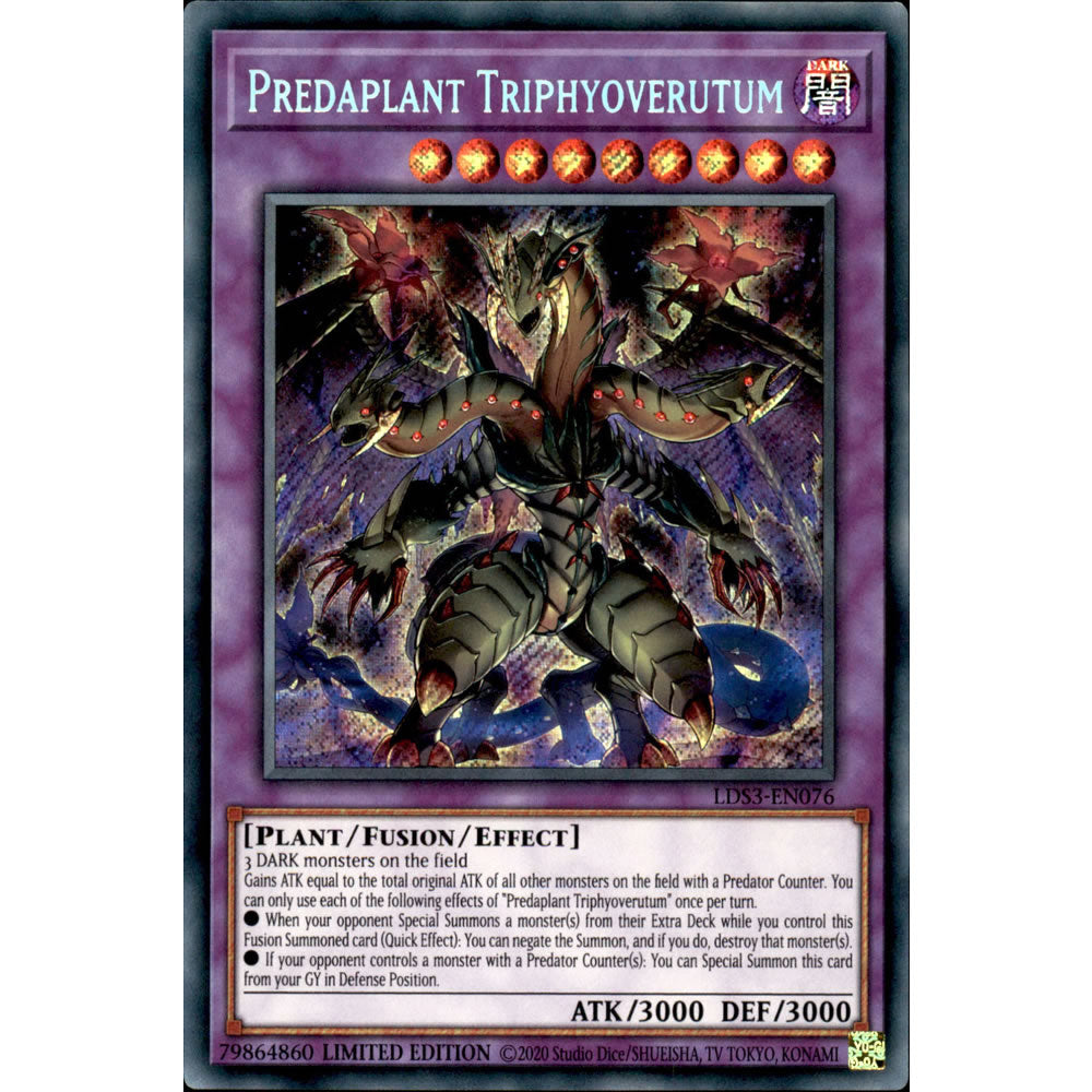 Predaplant Triphyoverutum LDS3-EN076 Yu-Gi-Oh! Card from the Legendary Duelists: Season 3 Set