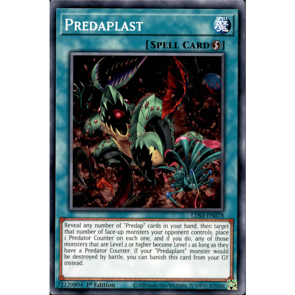 Predaplast LDS3-EN078 Yu-Gi-Oh! Card from the Legendary Duelists: Season 3 Set