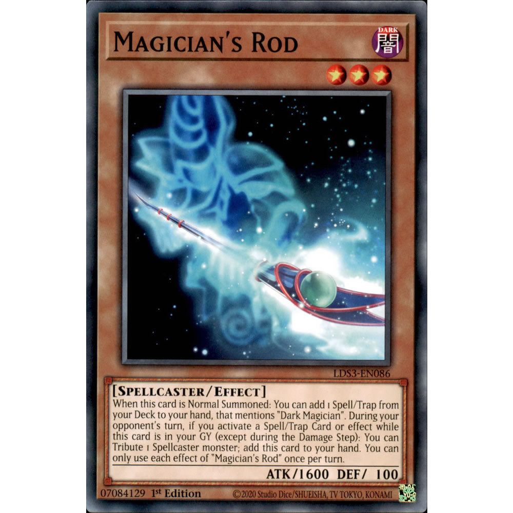 Magician's Rod LDS3-EN086 Yu-Gi-Oh! Card from the Legendary Duelists: Season 3 Set