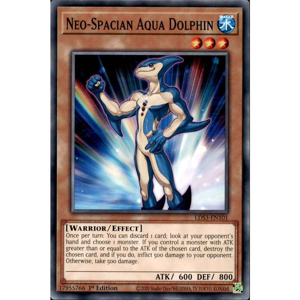 Neo-Spacian Aqua Dolphin LDS3-EN101 Yu-Gi-Oh! Card from the Legendary Duelists: Season 3 Set
