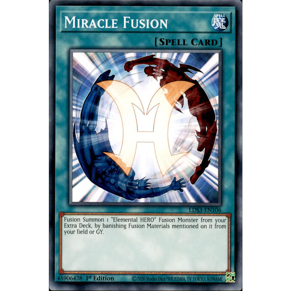 Miracle Fusion LDS3-EN106 Yu-Gi-Oh! Card from the Legendary Duelists: Season 3 Set