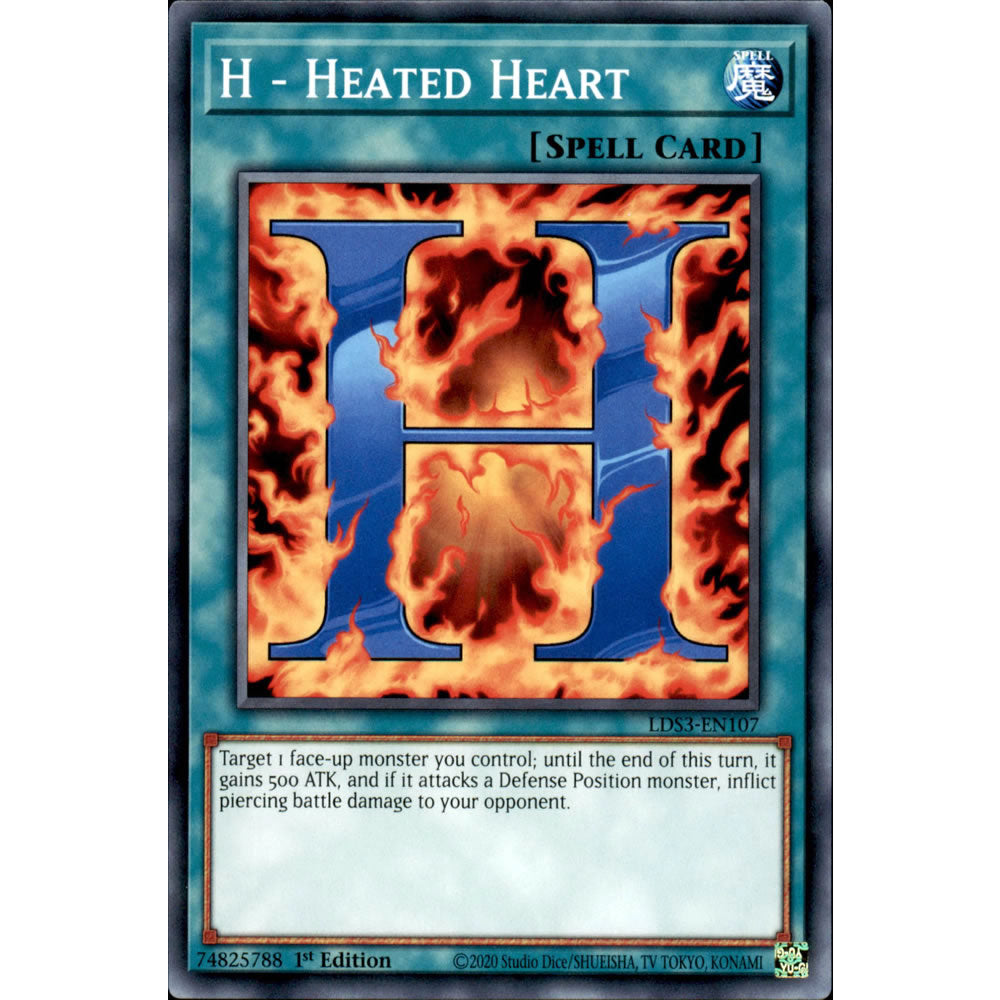 H - Heated Heart LDS3-EN107 Yu-Gi-Oh! Card from the Legendary Duelists: Season 3 Set