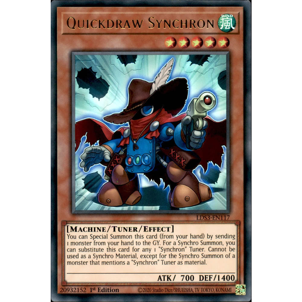 Quickdraw Synchron LDS3-EN117 Yu-Gi-Oh! Card from the Legendary Duelists: Season 3 Set