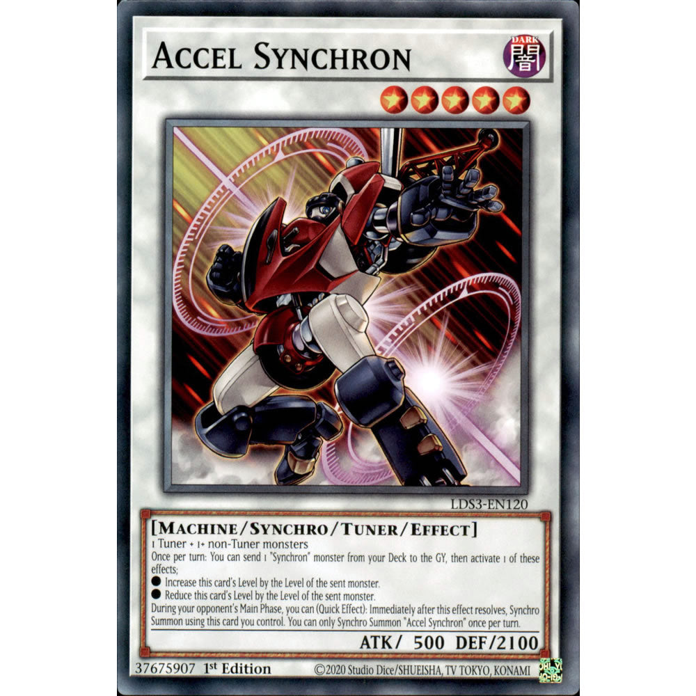Accel Synchron LDS3-EN120 Yu-Gi-Oh! Card from the Legendary Duelists: Season 3 Set