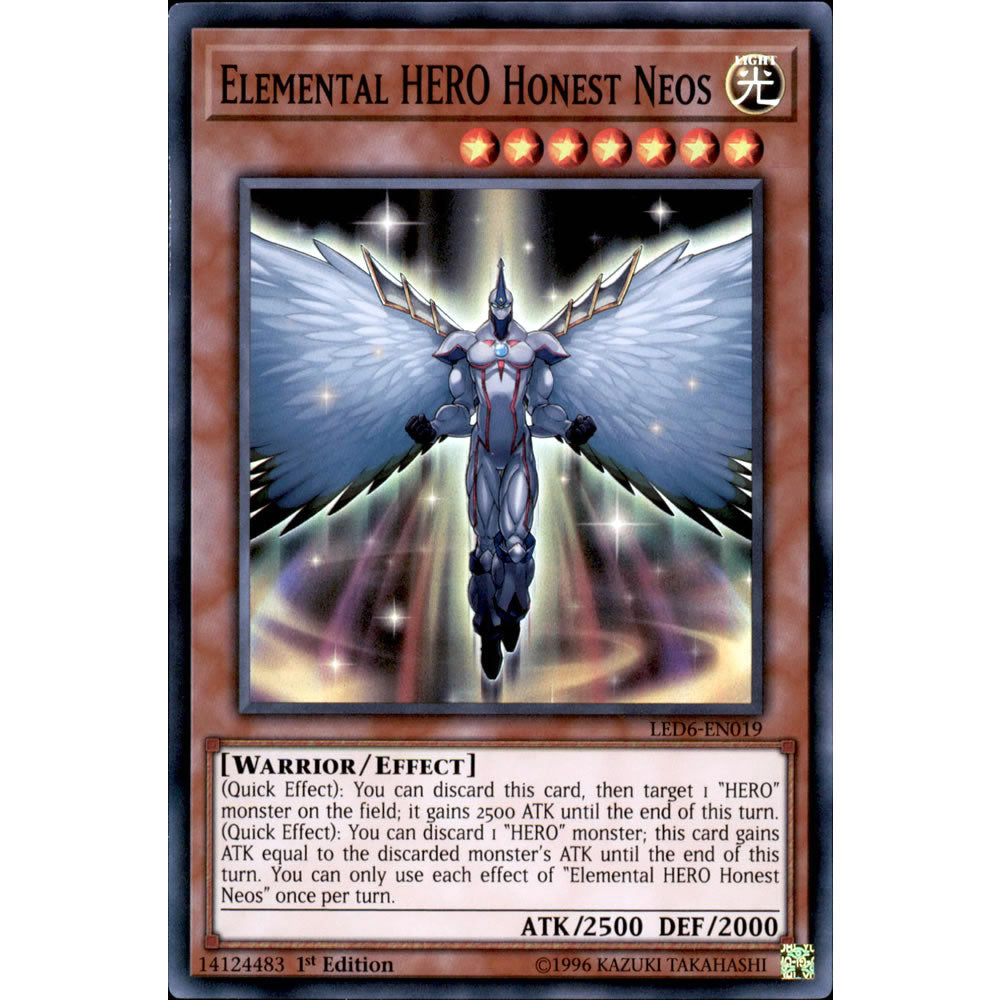 honest card yugioh Elemental HERO Honest Neos LED6-EN019 Yu-Gi-Oh! Card