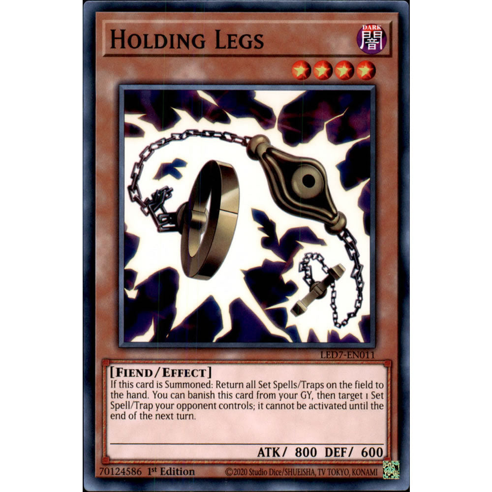 Holding Legs LED7-EN011 Yu-Gi-Oh! Card - Deckboosters Holding Legs LED7-EN011 Yu-Gi-Oh! Card - Deckboosters