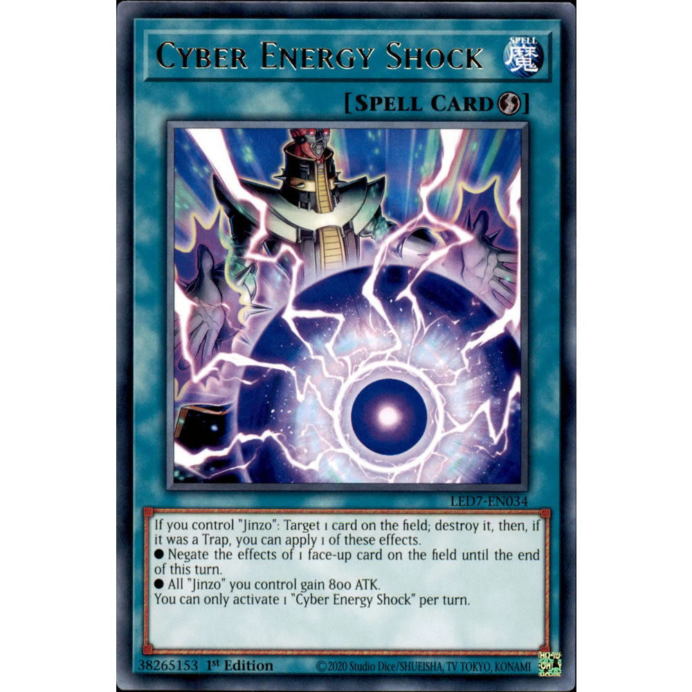 Cyber Energy Shock LED7-EN034 Yu-Gi-Oh! Card from the Legendary Duelists: Rage of Ra Set