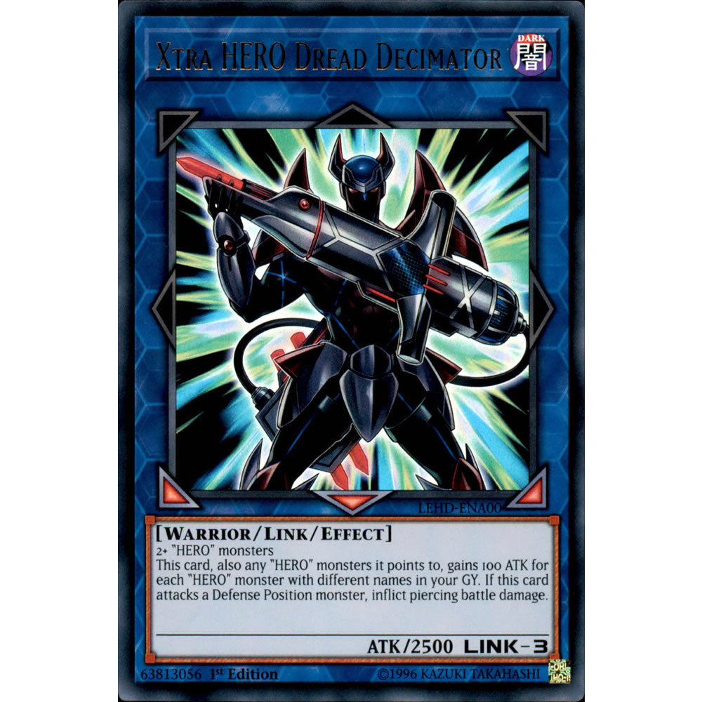 Xtra HERO Dread Decimator LEHD-ENA00 Yu-Gi-Oh! Card from the Legendary Hero Decks Set