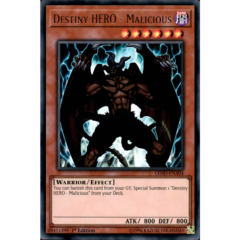 Destiny HERO - Malicious LEHD-ENA04 Yu-Gi-Oh! Card Destiny HERO - Malicious LEHD-ENA04 Yu-Gi-Oh! Card