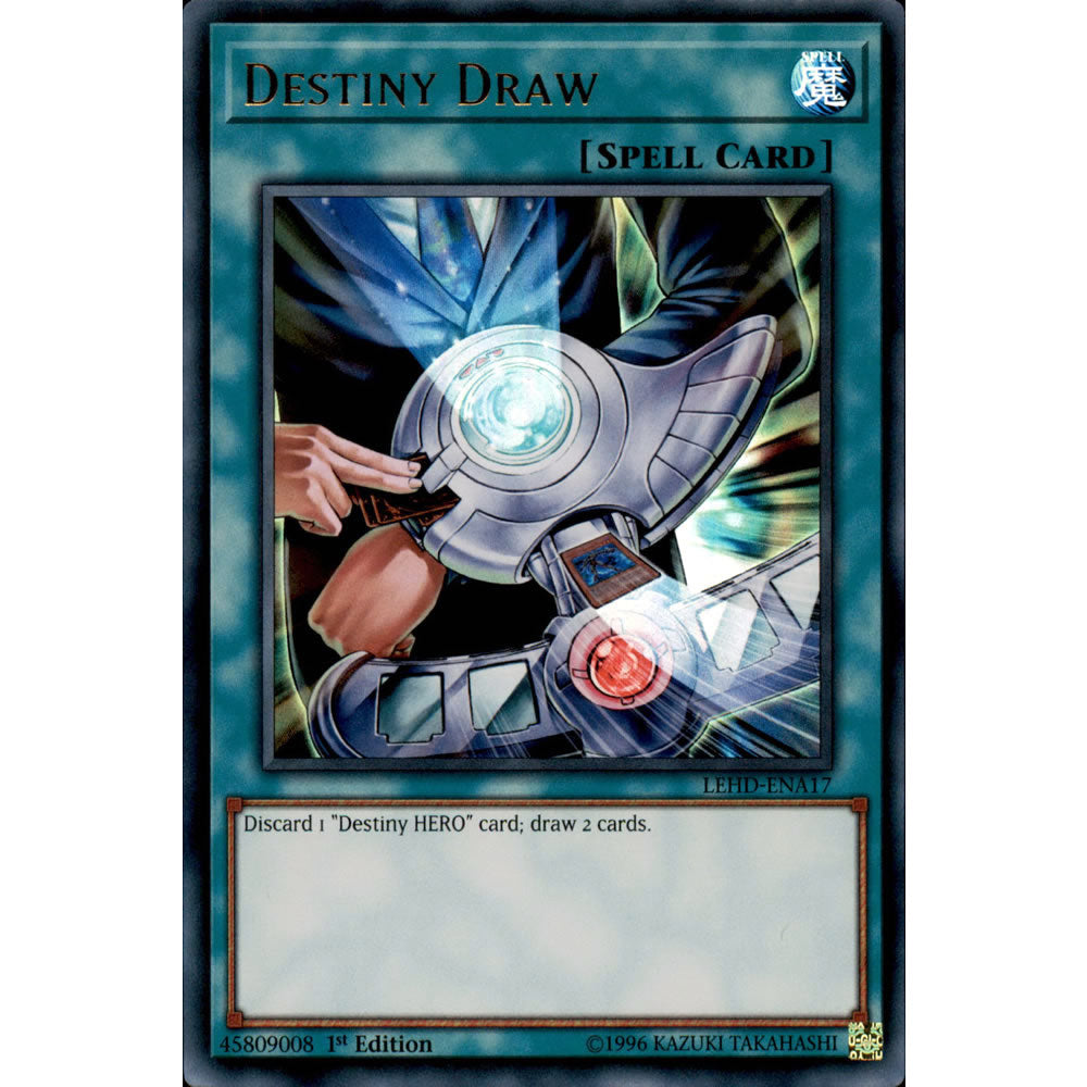 Destiny Draw LEHD-ENA17 Yu-Gi-Oh! Card from the Legendary Hero Decks Set
