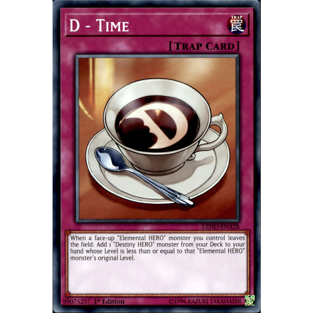 D - Time LEHD-ENA28 Yu-Gi-Oh! Card from the Legendary Hero Decks Set