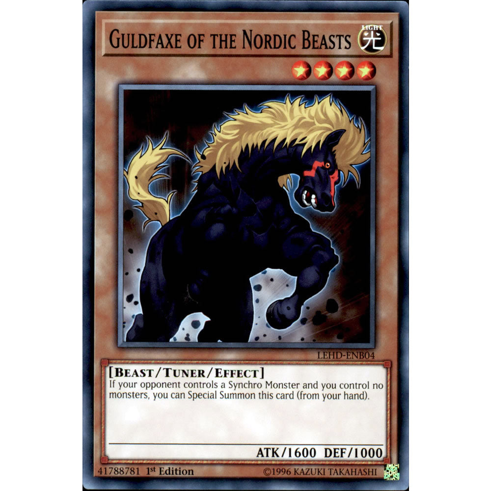 Guldfaxe of the Nordic Beasts LEHD-ENB04 Yu-Gi-Oh! Card from the Legendary Hero Decks Set