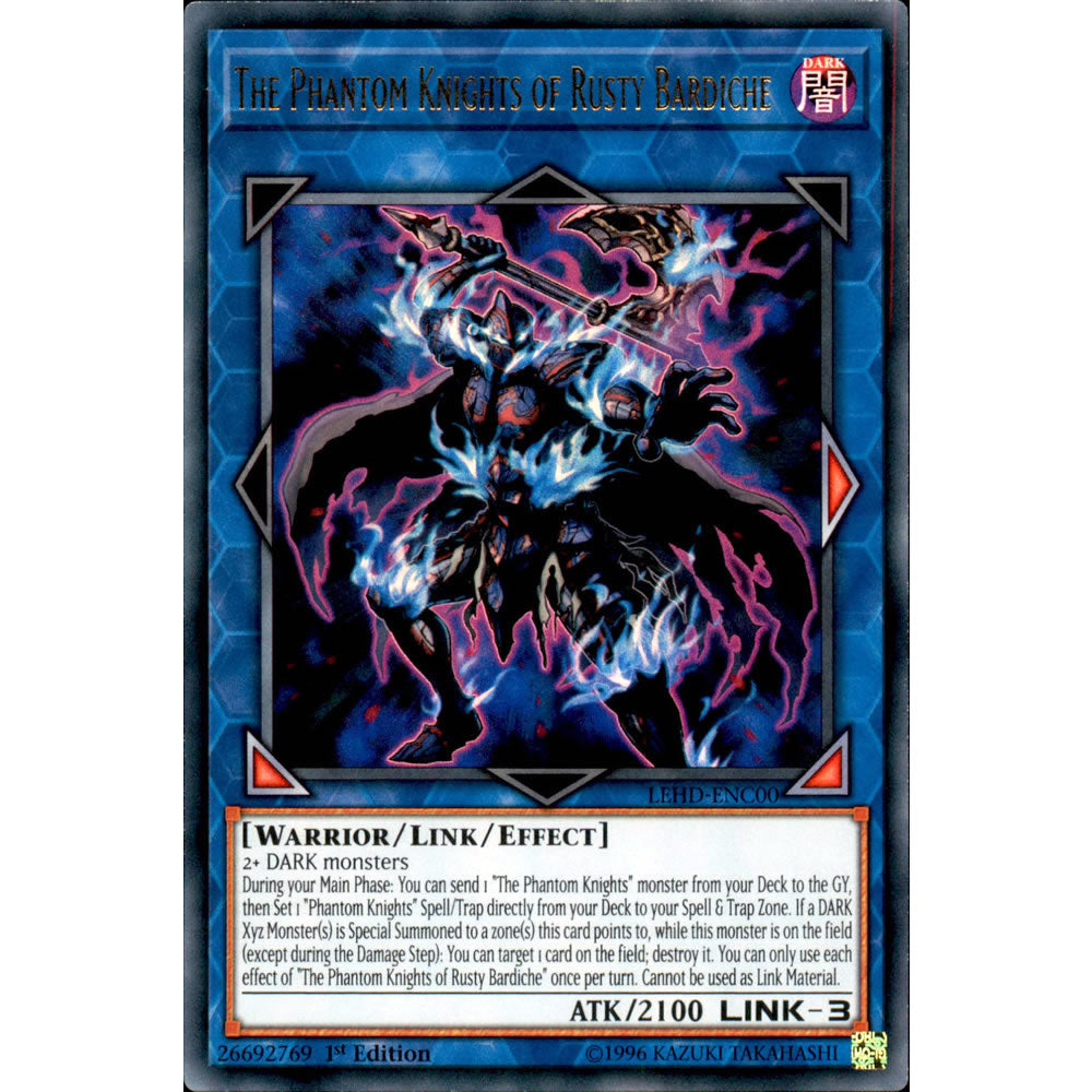 The Phantom Knights of Rusty Bardiche LEHD-ENC00 Yu-Gi-Oh! Card from the Legendary Hero Decks Set