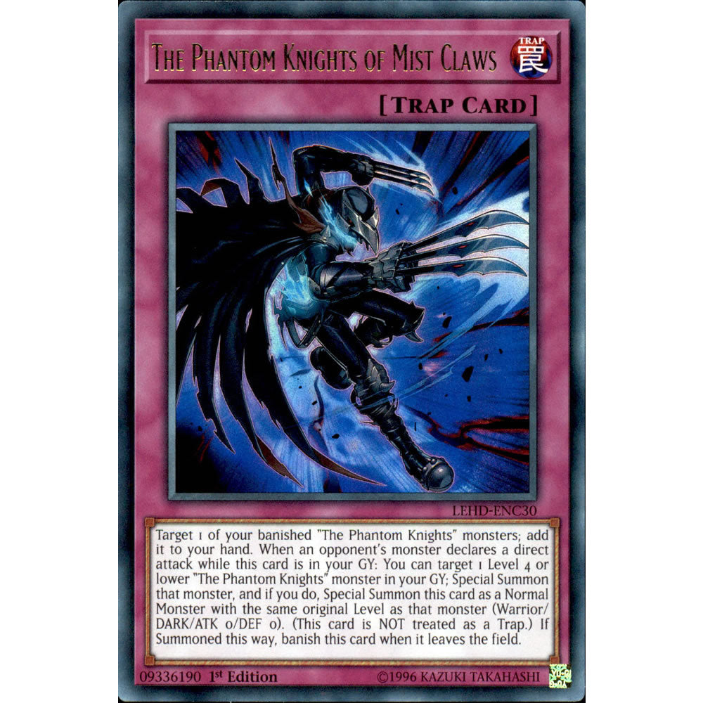 yugioh phantom knights decks legendary hero The Phantom Knights of Mist Claws LEHD-ENC30