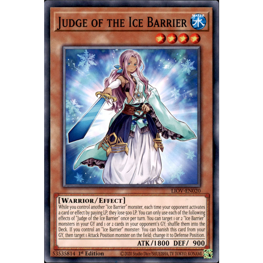 Judge of the Ice Barrier LIOV-EN020 Yu-Gi-Oh! Card Judge of the Ice Barrier LIOV-EN020 Yu-Gi-Oh! Card