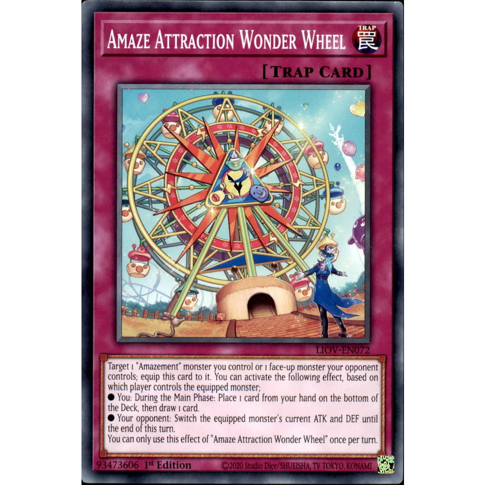 Amaze Attraction Wonder Wheel LIOV-EN072 Yu-Gi-Oh! Card from the Lightning Overdrive Set
