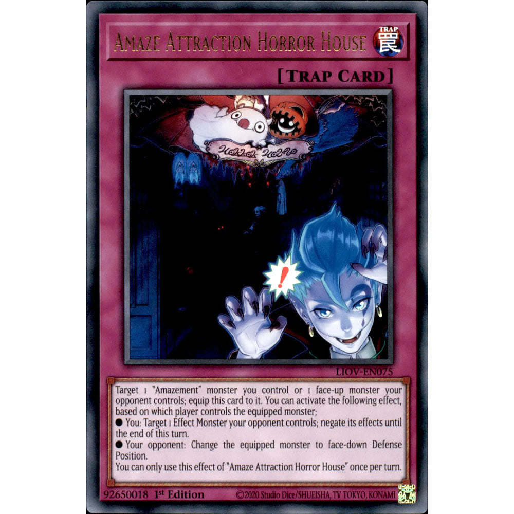 Amaze Attraction Horror House LIOV-EN075 Yu-Gi-Oh! Card from the Lightning Overdrive Set