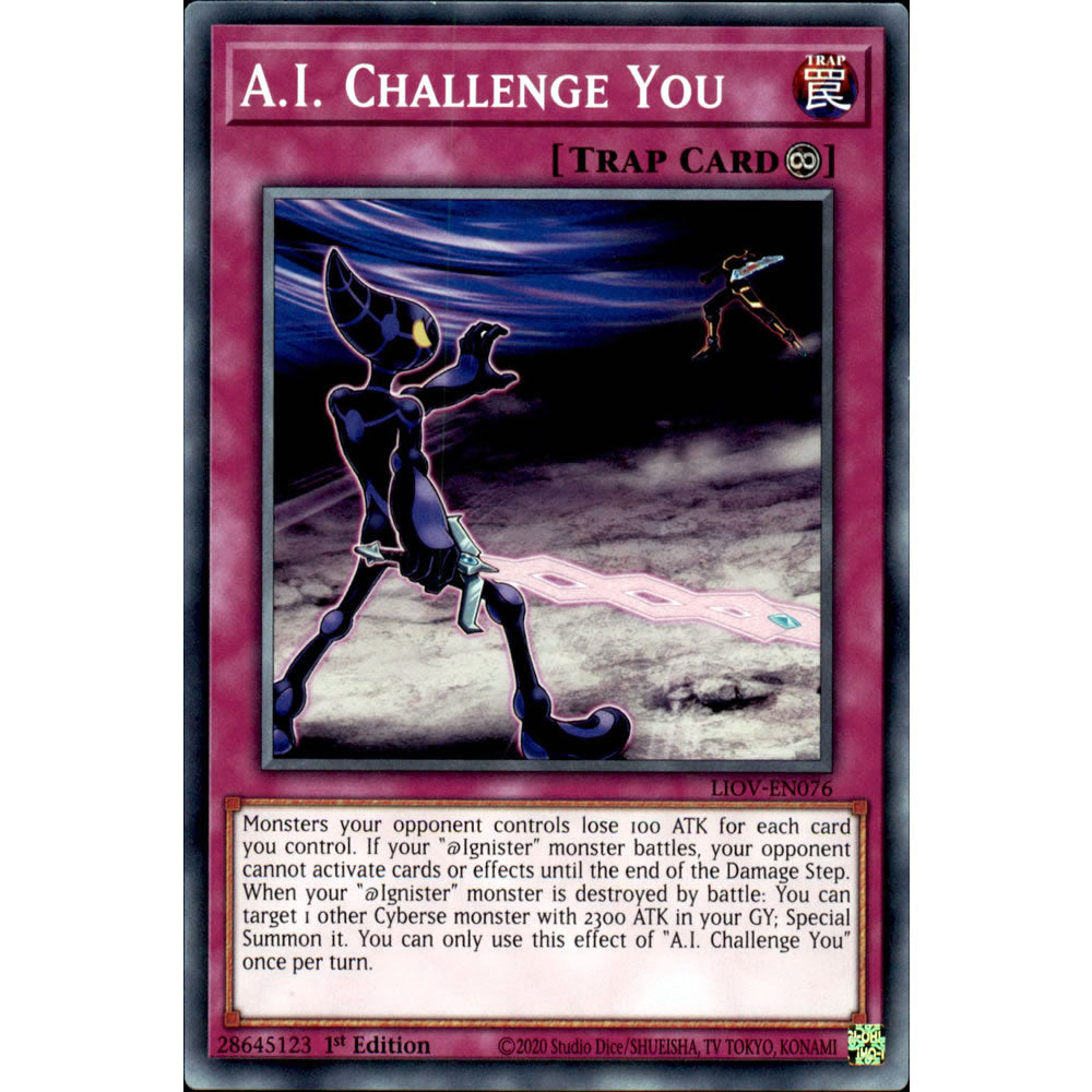 A.I. Challenge You LIOV-EN076 Yu-Gi-Oh! Card from the Lightning Overdrive Set