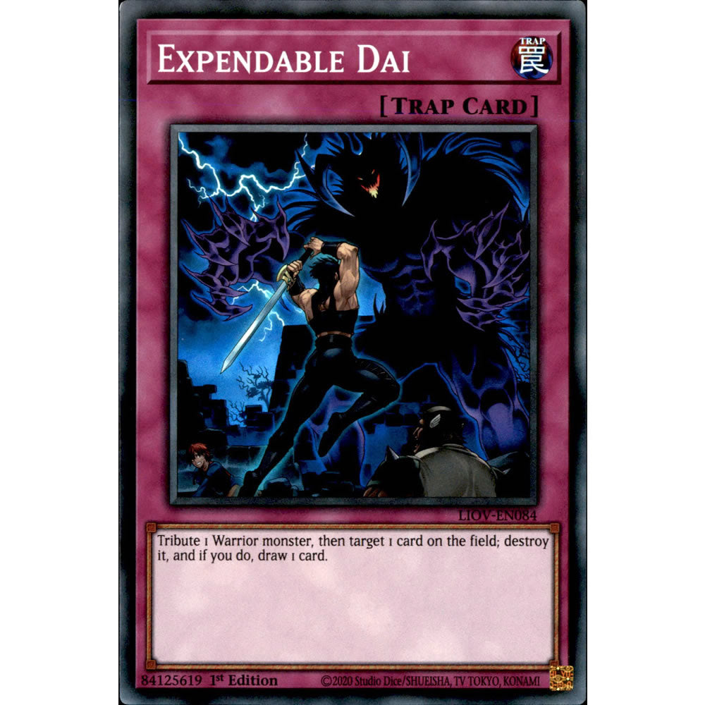 Expendable Dai LIOV-EN084 Yu-Gi-Oh! Card from the Lightning Overdrive Set