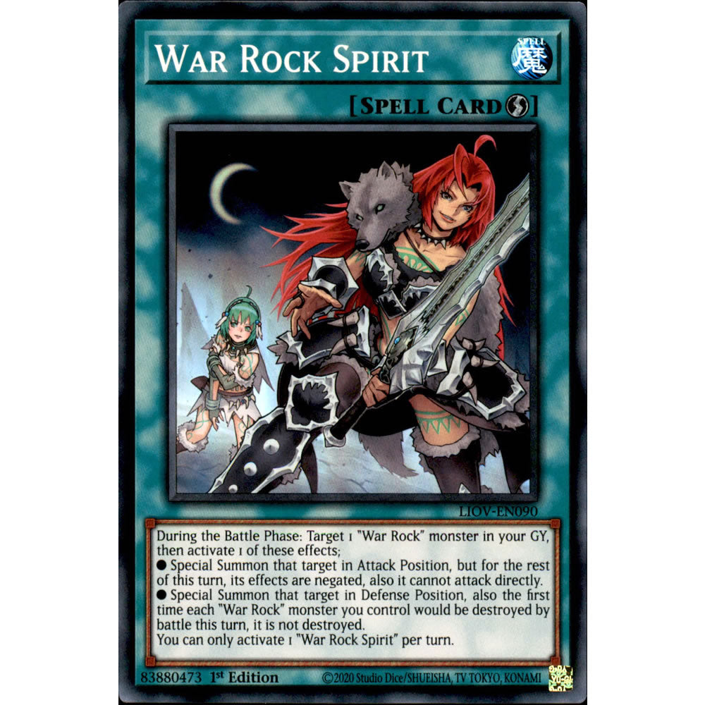 War Rock Spirit LIOV-EN090 Yu-Gi-Oh! Card from the Lightning Overdrive Set