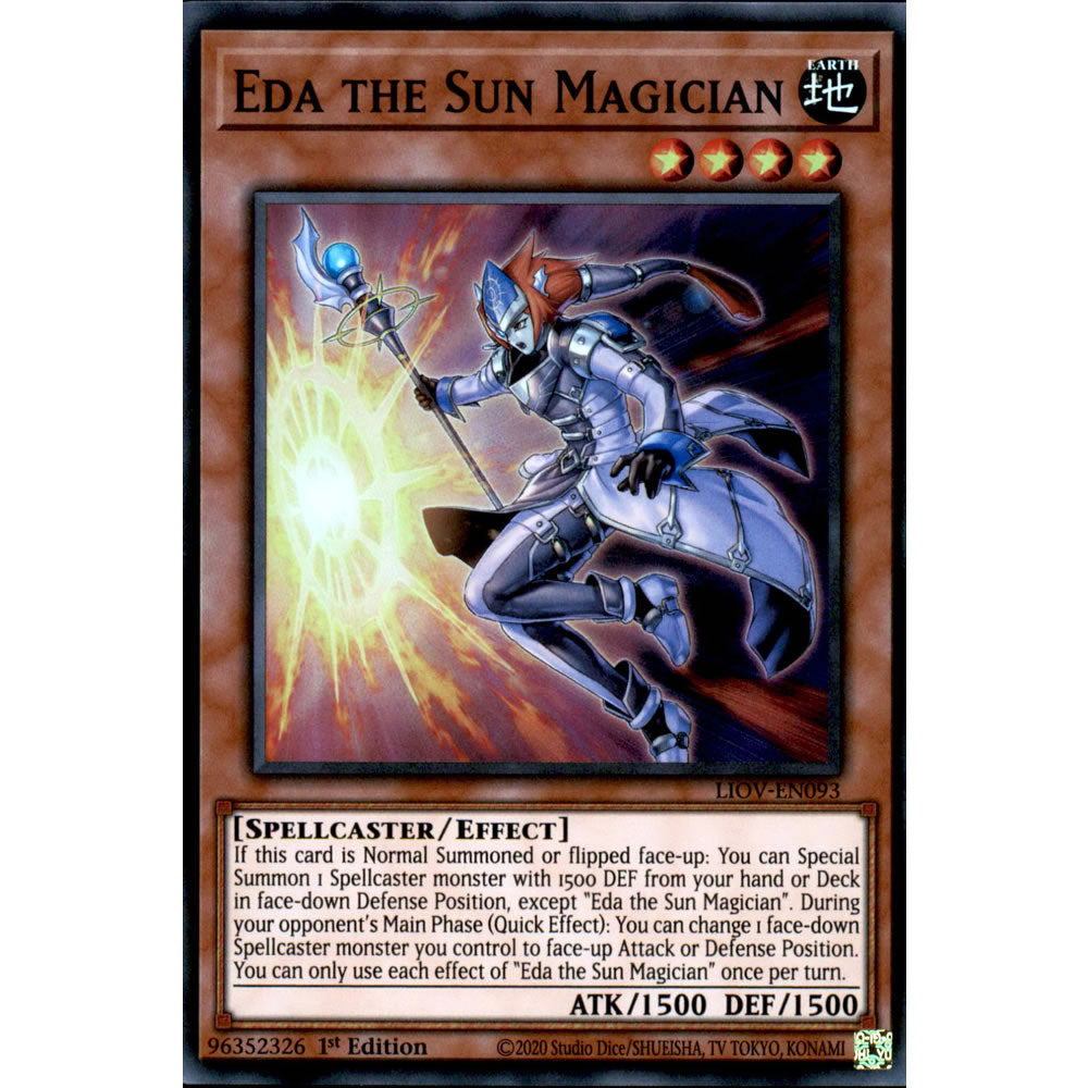 Eda the Sun Magician LIOV-EN093 Yu-Gi-Oh! Card from the Lightning Overdrive Set