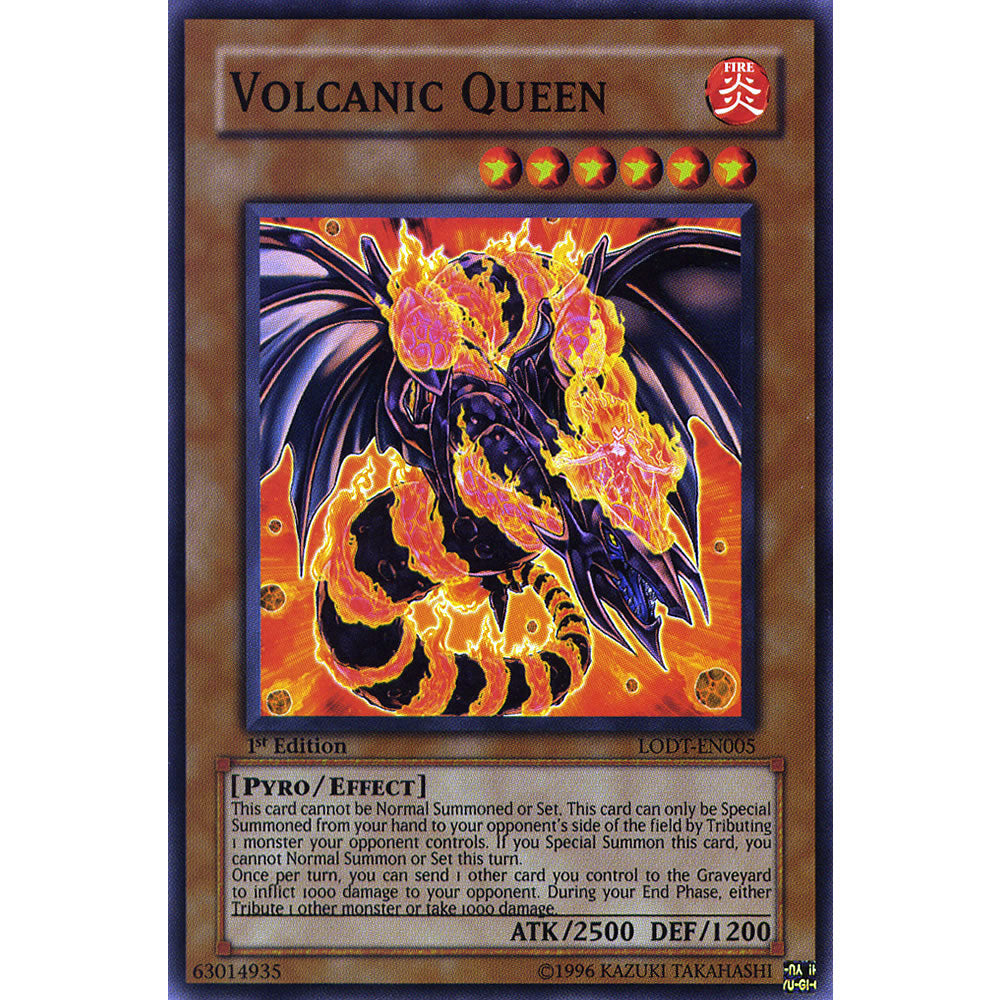 Volcanic Queen LODT-EN005 Yu-Gi-Oh! Card from the Light of Destruction Set