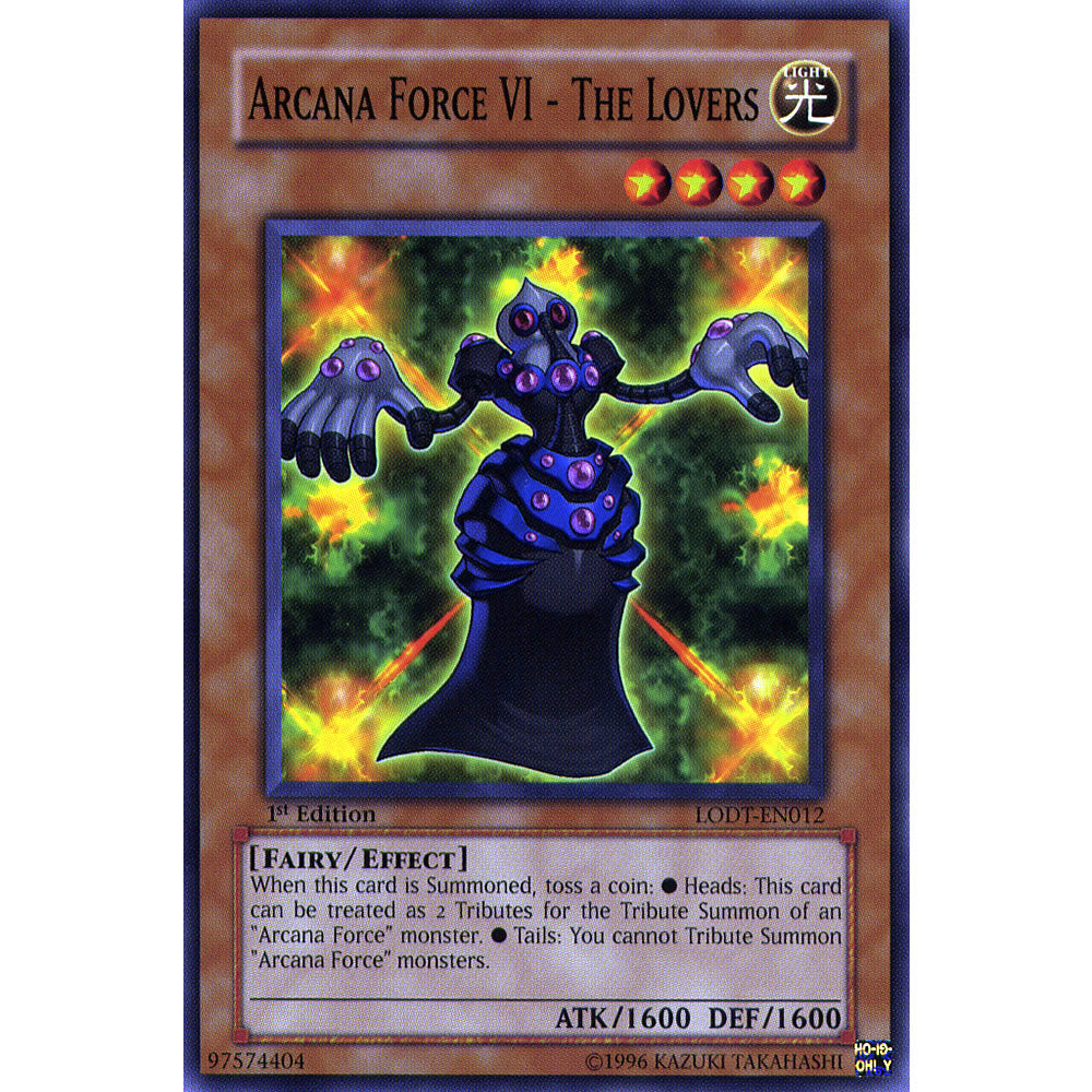 Arcana Force VI - The Lovers LODT-EN012 Yu-Gi-Oh! Card Arcana Force VI - The Lovers LODT-EN012 Yu-Gi-Oh! Card